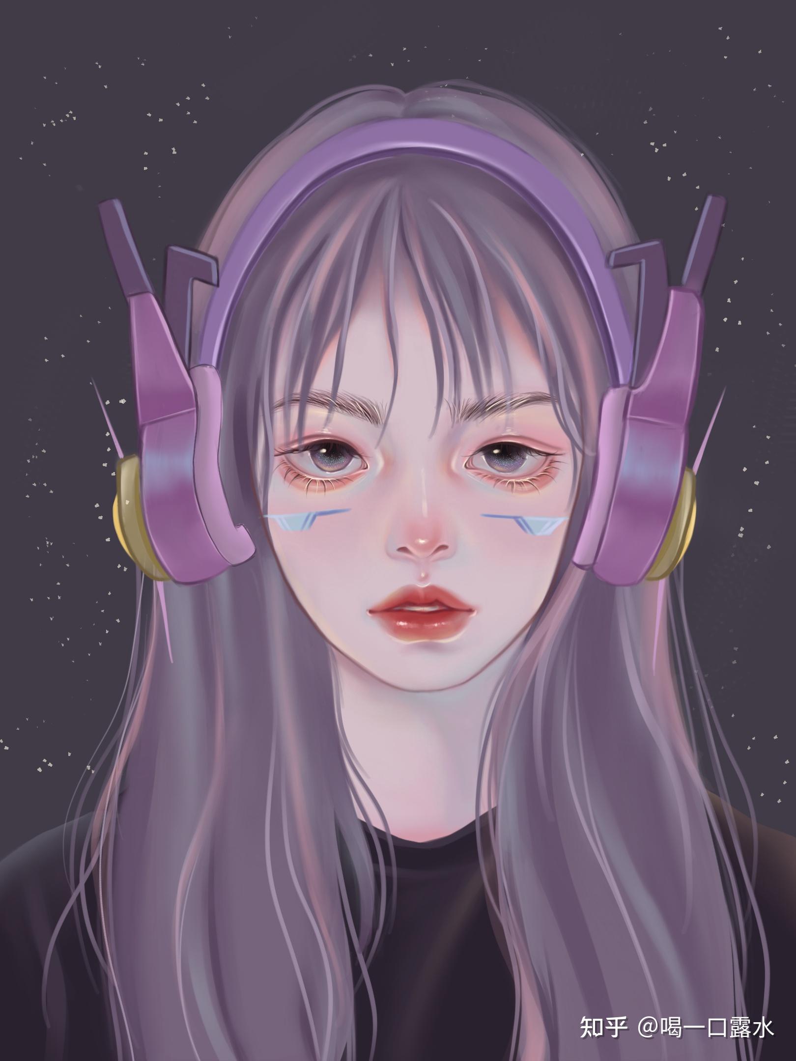 有没有这种手绘画风的女生头像? - 知乎
