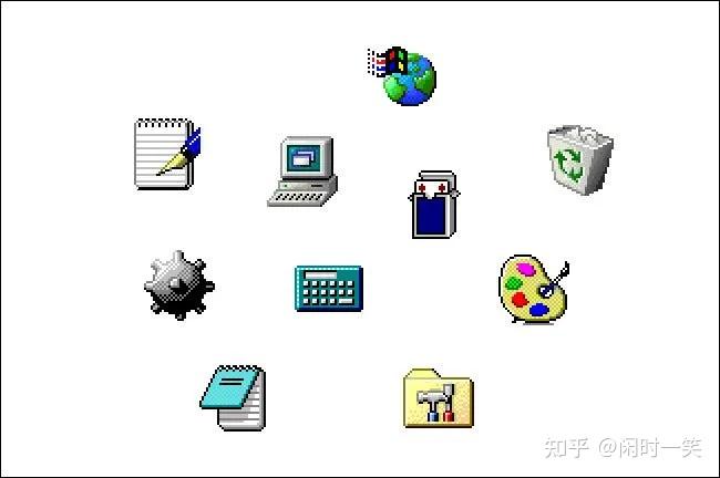 Windows 图标的视觉历史:从 Windows 1 到 11 - 知乎