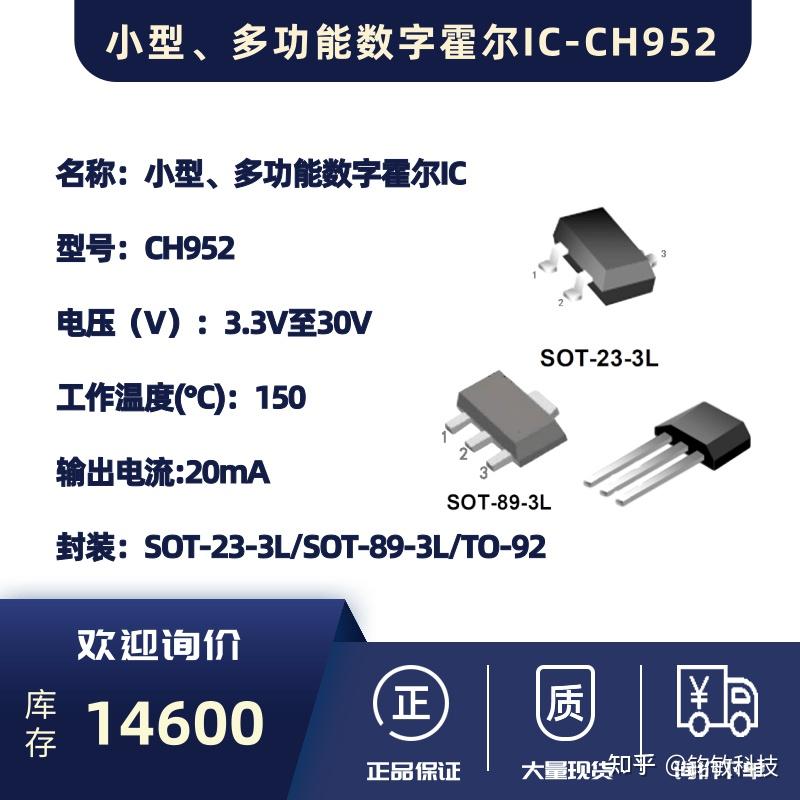 小型、多功能数字霍尔IC-CH952 - 知乎