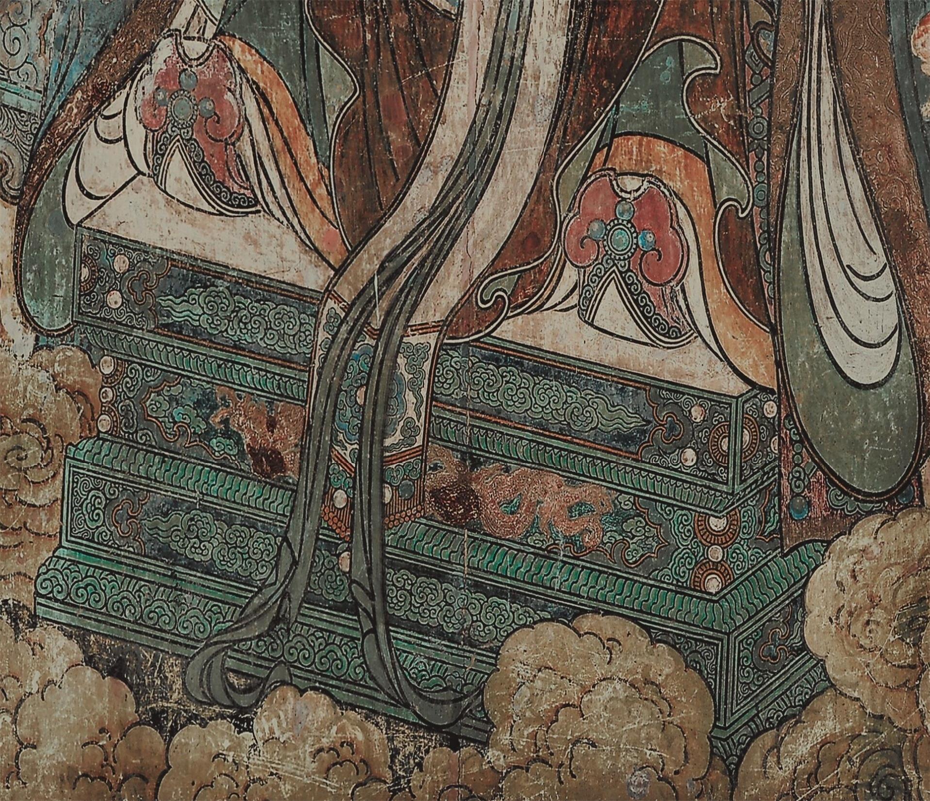 山西永乐宫三清殿-元代壁画《朝元图》:290位神仙,浩荡朝拜道祖,满壁风生星起(2)玉皇大帝【高清超大图】 - 知乎