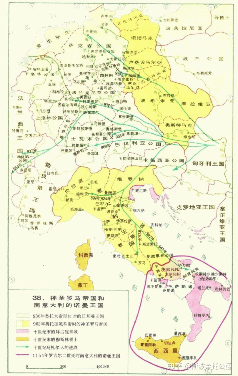 为什么古代北意大利政权林立,南意大利相对统一?