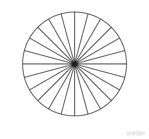 圆的14等分画法图解图片