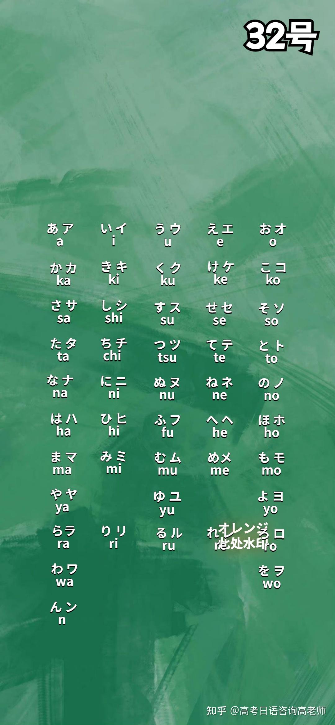 有没有日语五十音图好看的壁纸呢? - 知乎