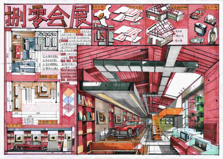 室内考研方案展厅空间设计!! - 知乎
