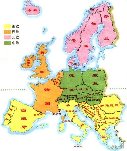 西欧地图国家分布图图片
