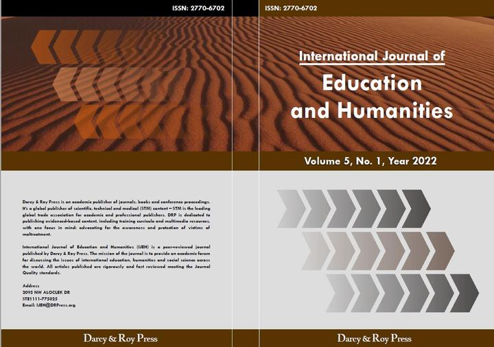 International Journal of Education and Humanities (IJEH) ISSN: 2770 ...