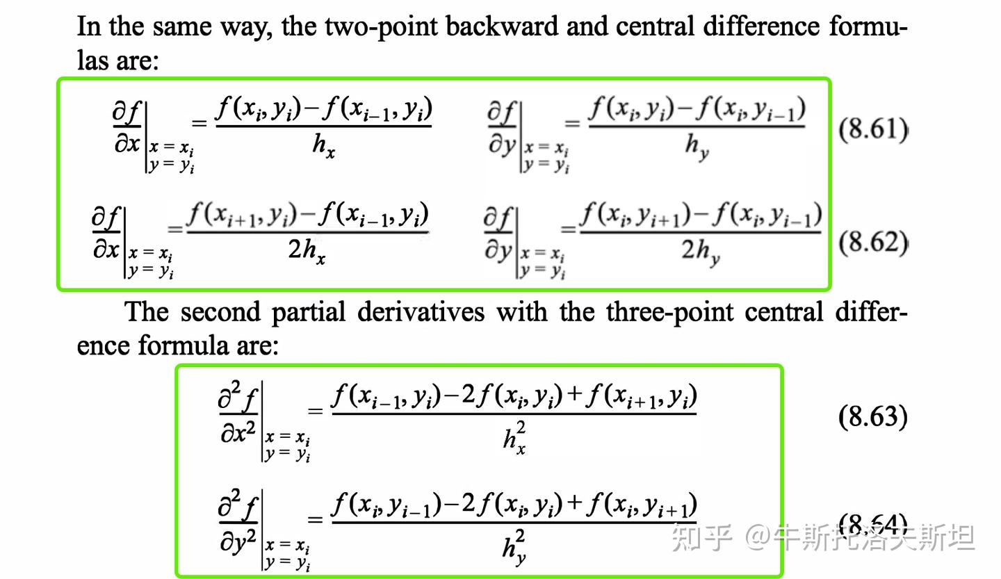 八)数值微分计算方法总结- 知乎