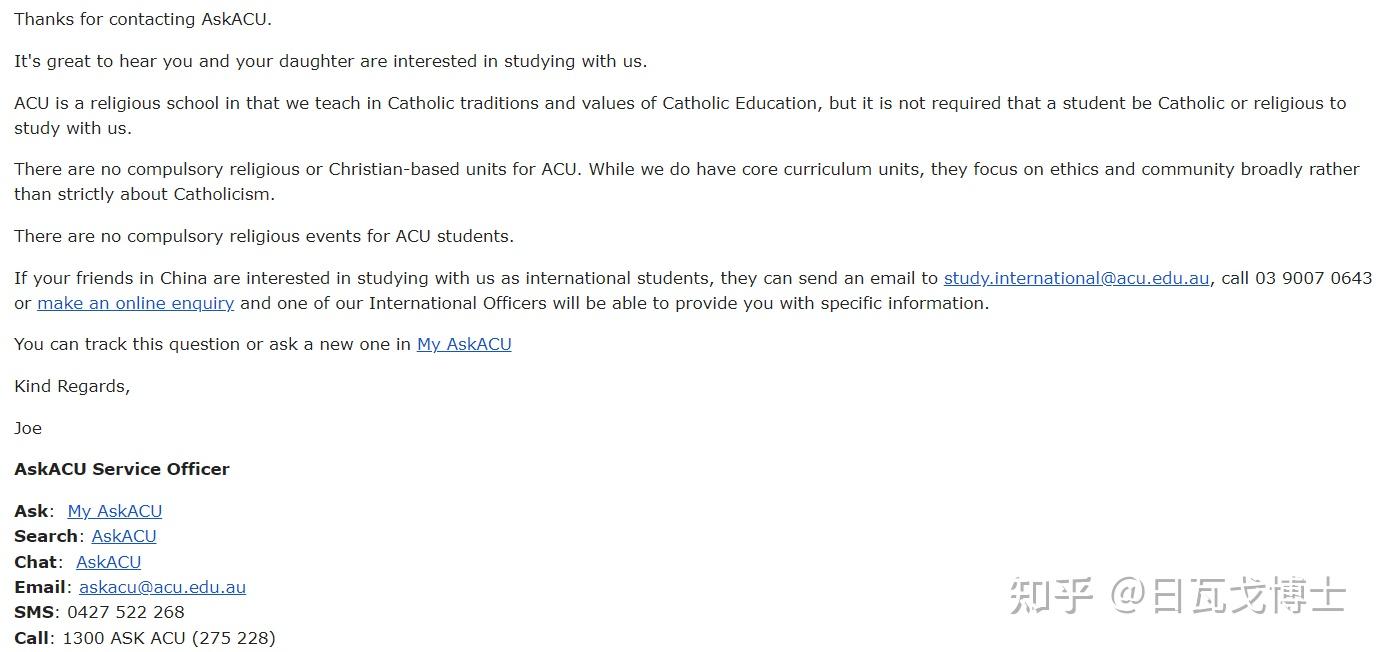 澳洲天主教大学（ACU）是公立大学吗？ - 知乎