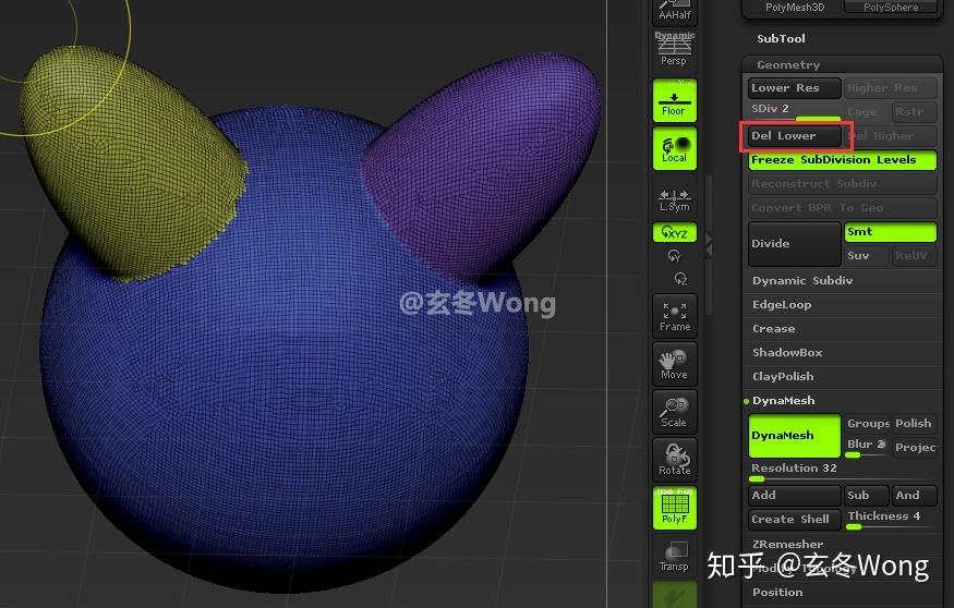 [ZBrush]DynaMesh常用技巧 - 知乎