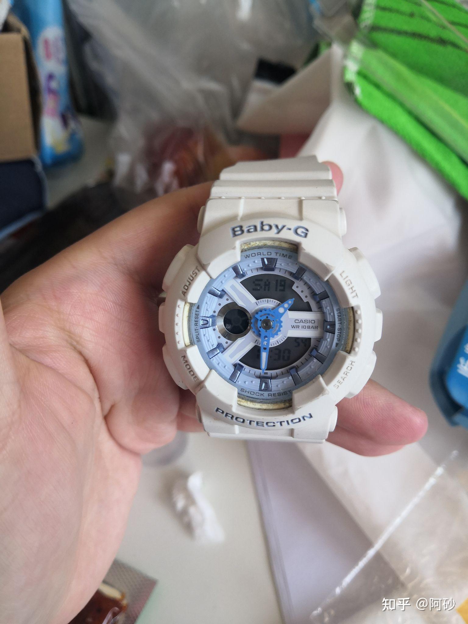 卡西欧gshock白色手表怎么保养以及清理