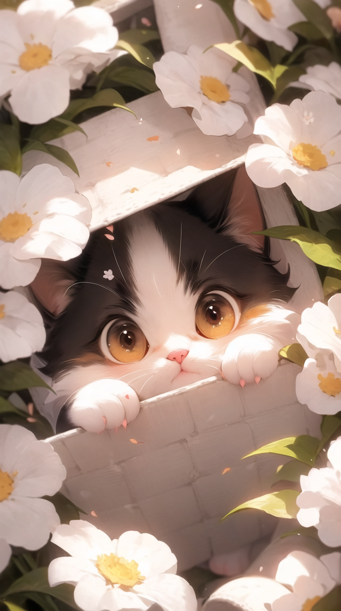有没有可爱的猫咪壁纸可以分享?