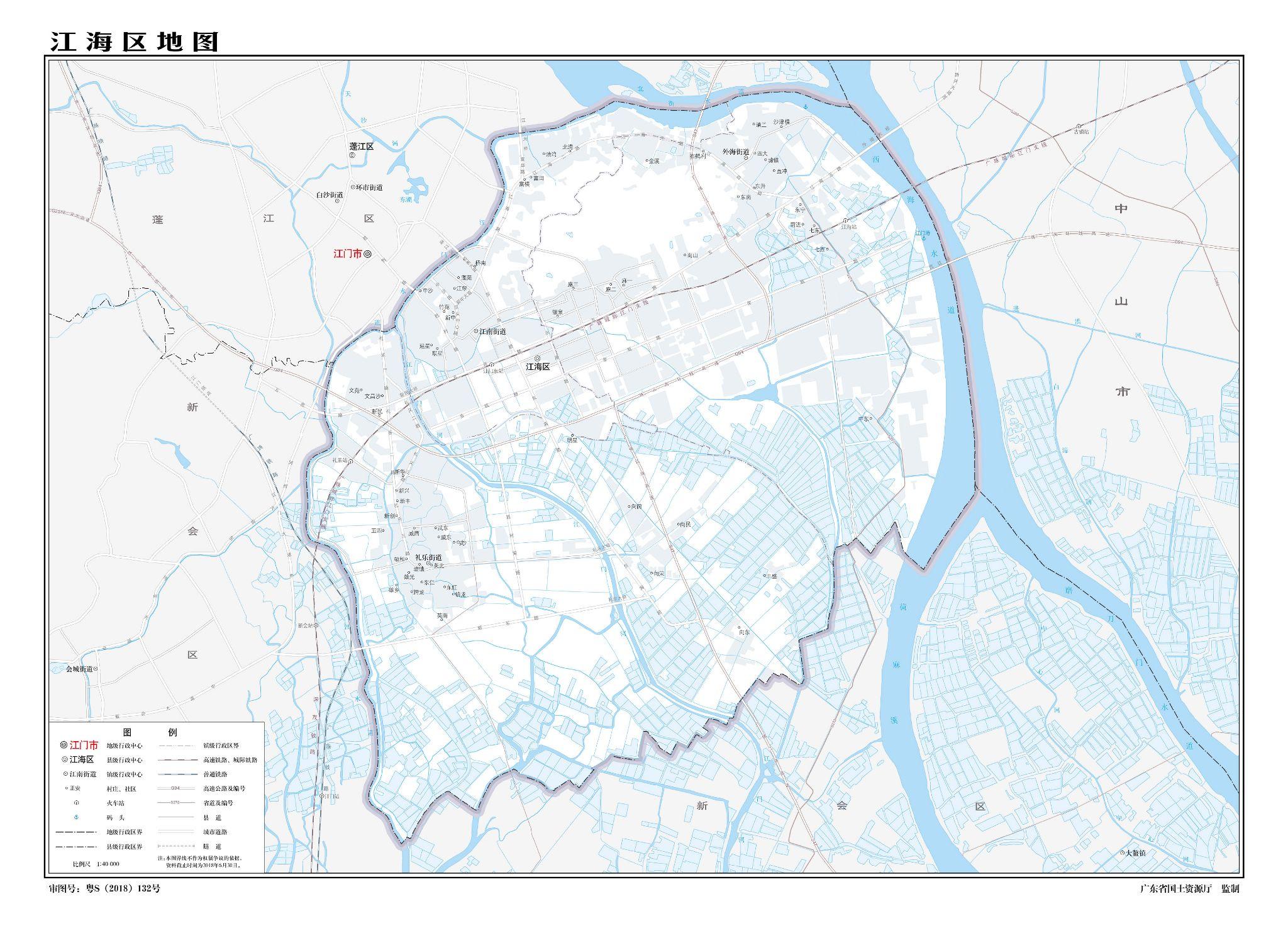 江门蓬江区地图全图图片