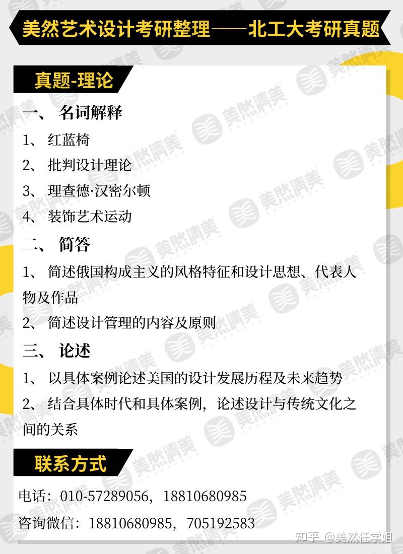 『北京工业大学』2022年艺术设计类史论考研真题解析 - 知乎