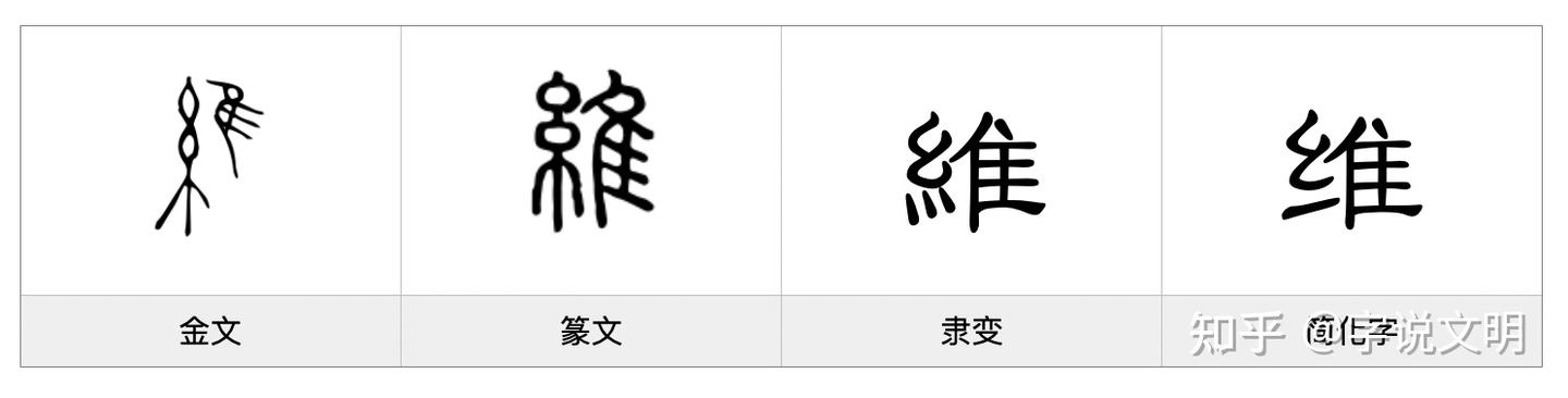 維——每日一字·糸部字 - 知乎