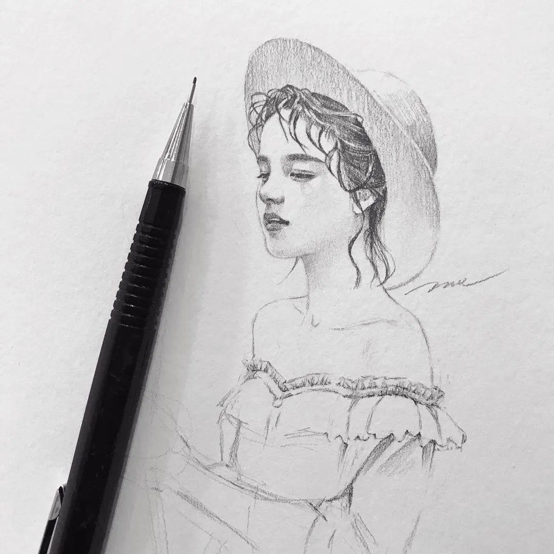 有没有什么巨好看的素描头像