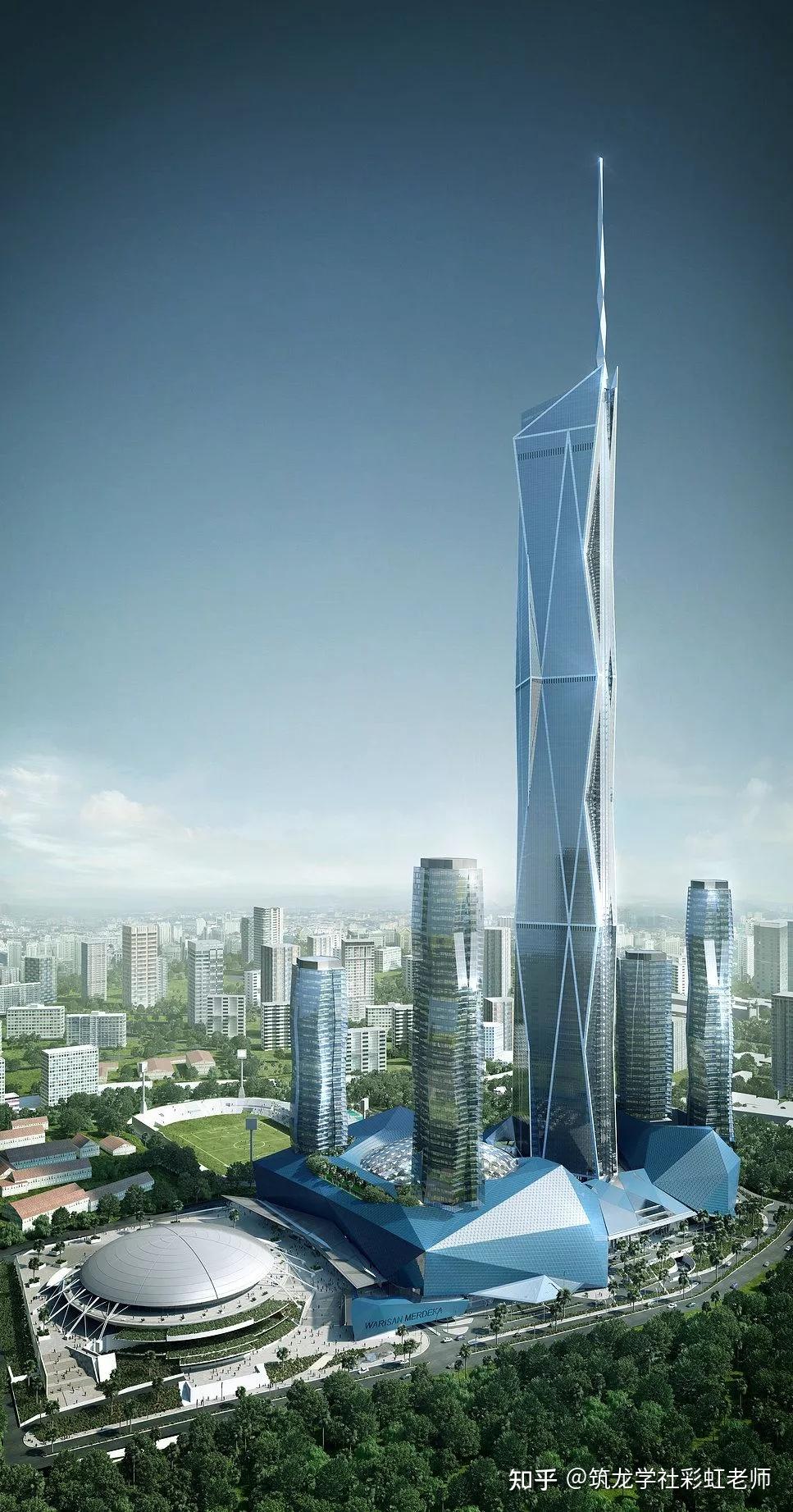 百米天线反超上海中心,成为世界第二高? | 2022新摩天大楼盘点 - 知乎