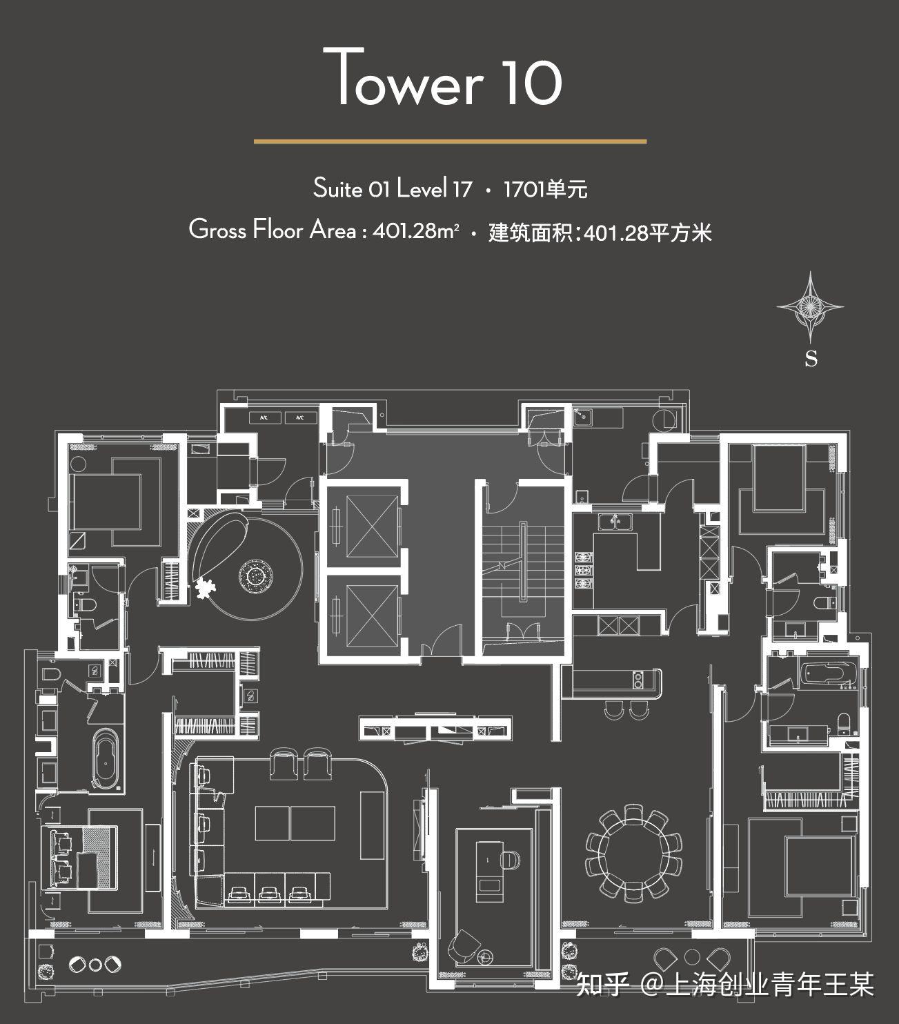 你见过最完美的五居室大平层或者复式的户型是什么样的? - 知乎