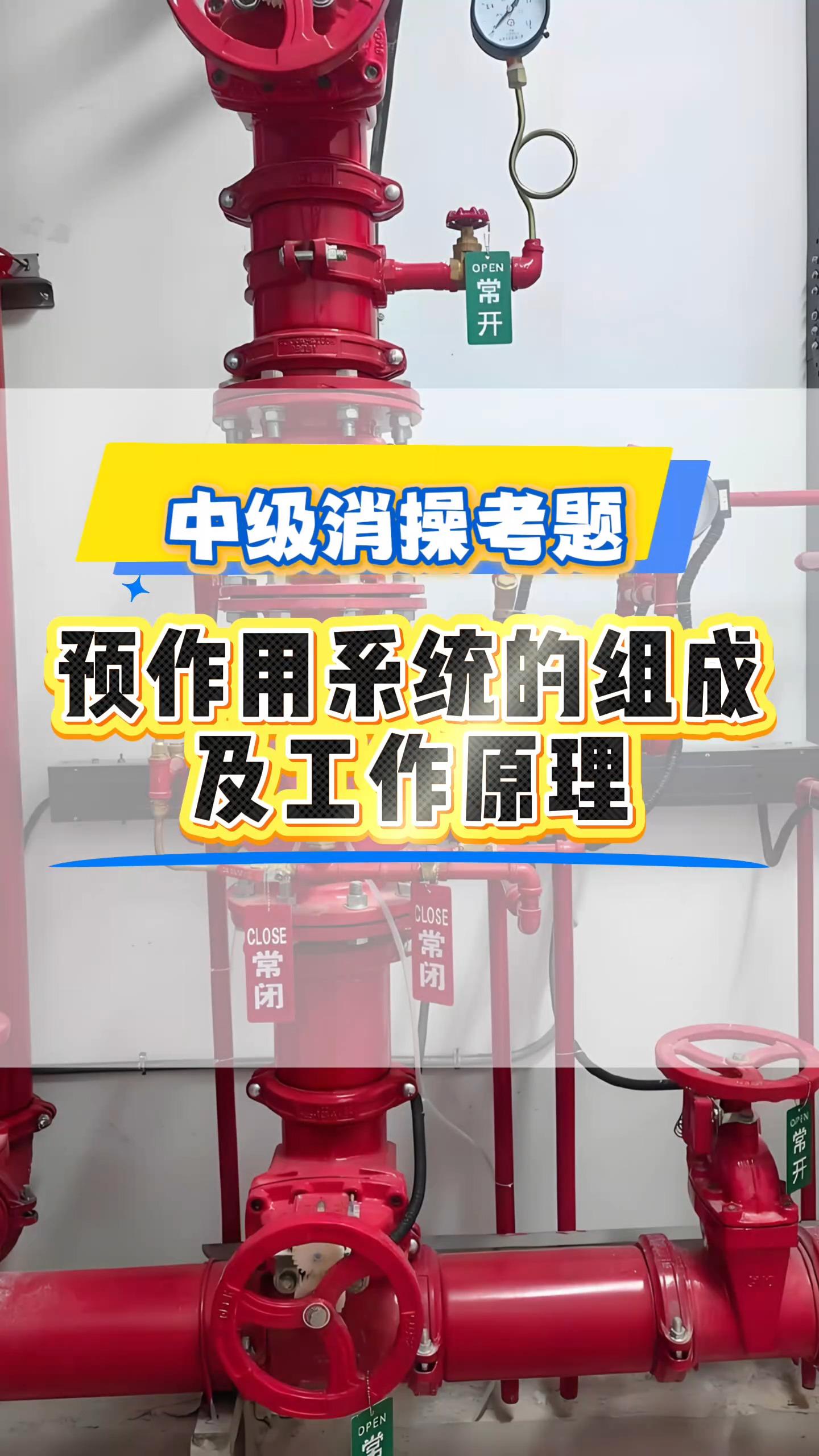 预作用系统的组成及工作原理中级消防设施操作员