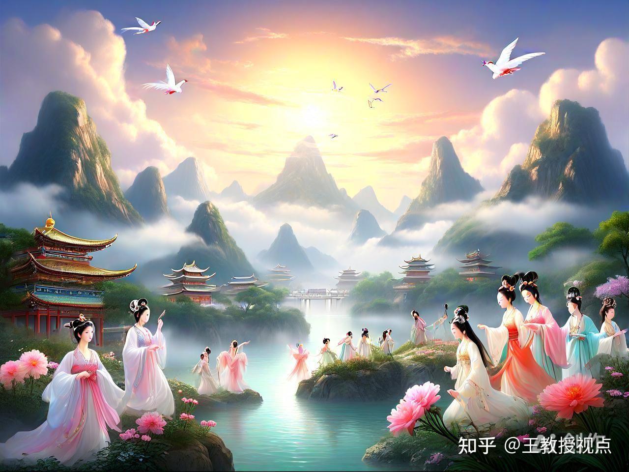 中国古代仙境里的仙女们欣赏：超凡脱俗的绝美风华 - 知乎