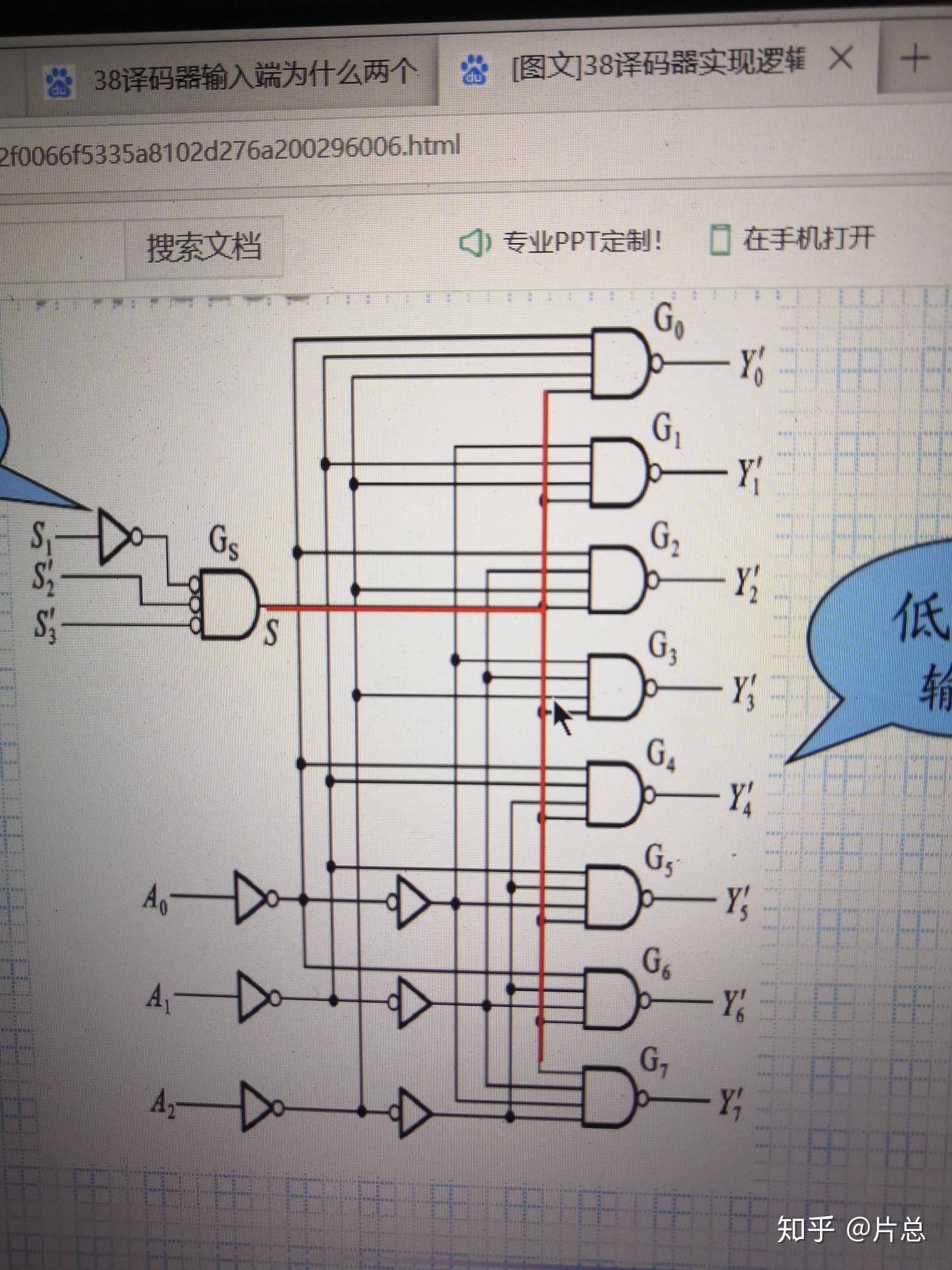 三八译码器逻辑电路图图片