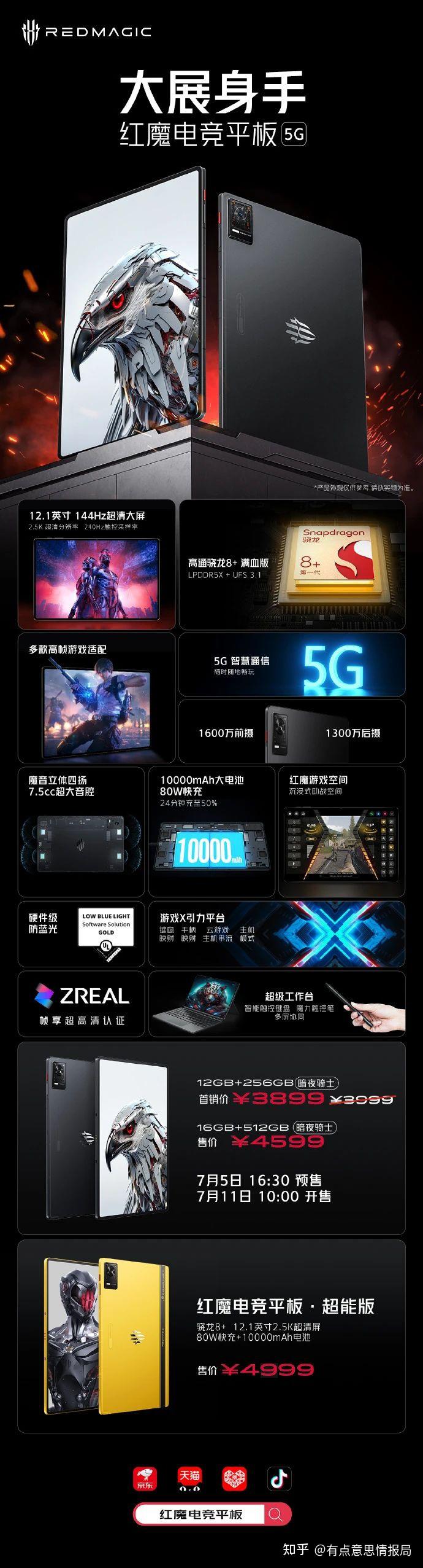 红魔电竞平板上线，好大啊 - 知乎