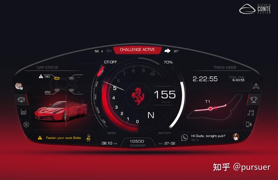 别人家的作品 — 汽车UI设计盘点 - 知乎