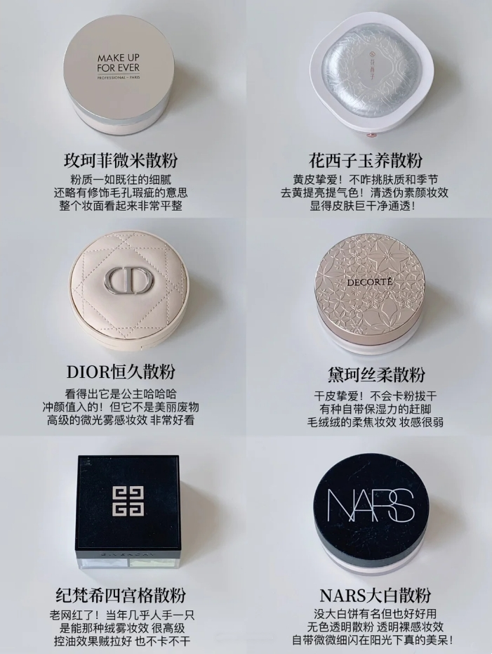 化妆10年用过无数款散粉,这6款热门的大牌散粉定妆、补妆都可以 - 知乎