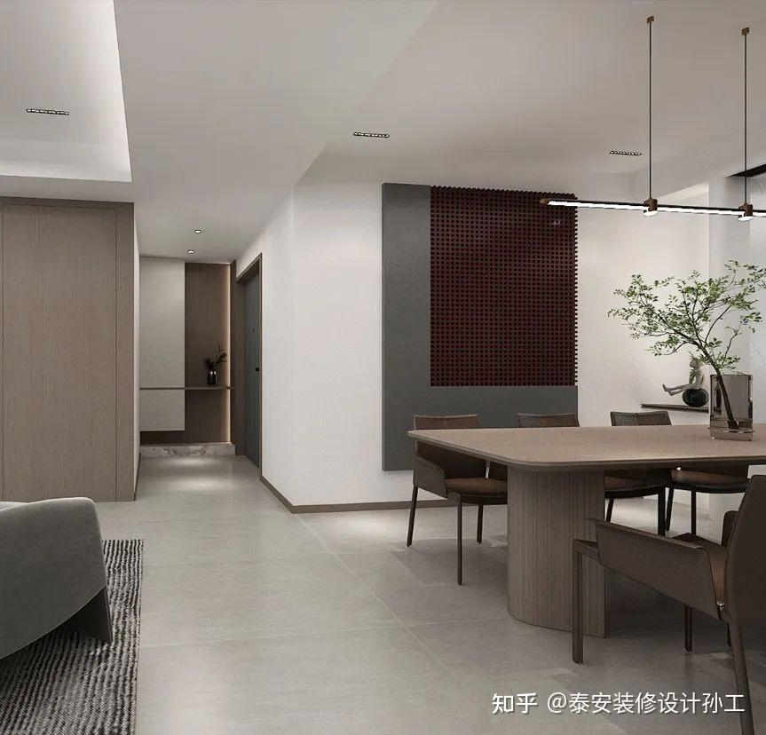 【泰安 - 御湖庄园】163㎡装修设计案例，开放格局的四口之家 - 知乎