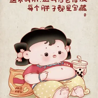 可爱头像,肉嘟嘟的可爱姑娘,胖点才可爱