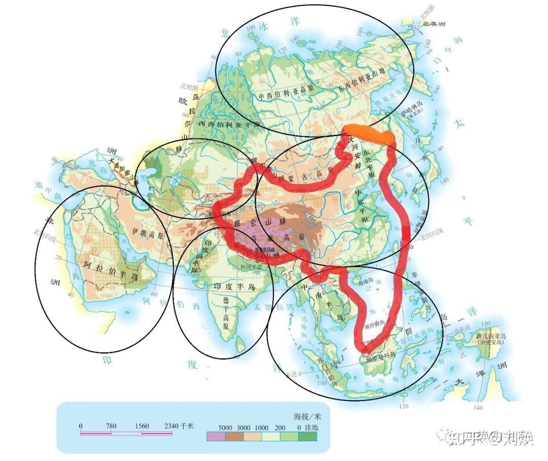 按照地理区域划分亚洲分为哪几部分?除了东亚,中国版图还涵盖哪些亚洲地区? - 知乎