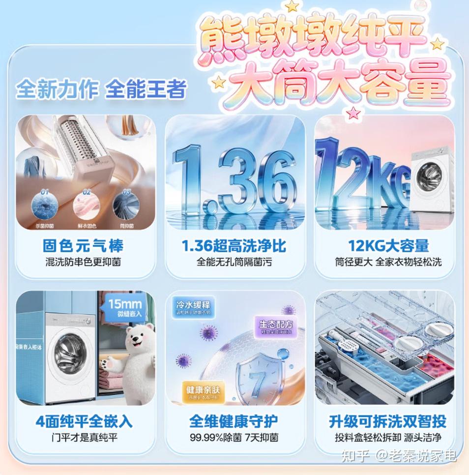 美的熊墩墩F1洗衣机怎么样?