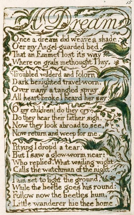 William Blake(威廉·布莱克)《A Dream》《一个梦》解析 - 知乎
