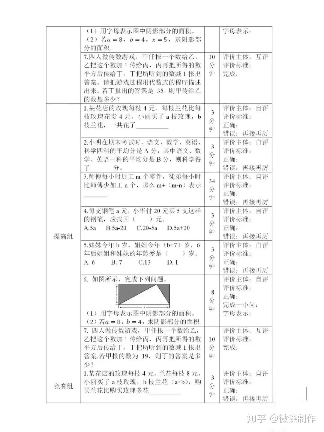 小学数学作业设计一等奖案例展示 - 知乎