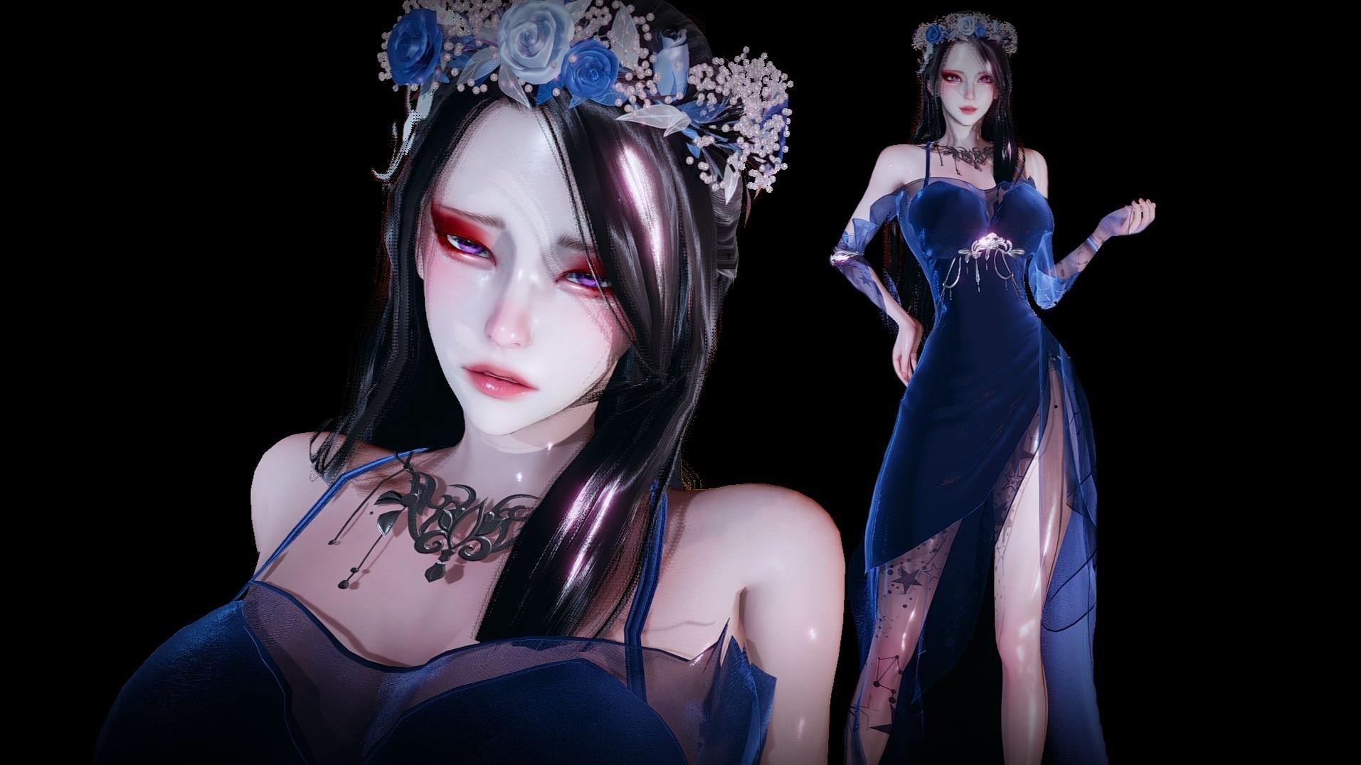 逆水寒-鸢蔷画袖，hs2人物卡