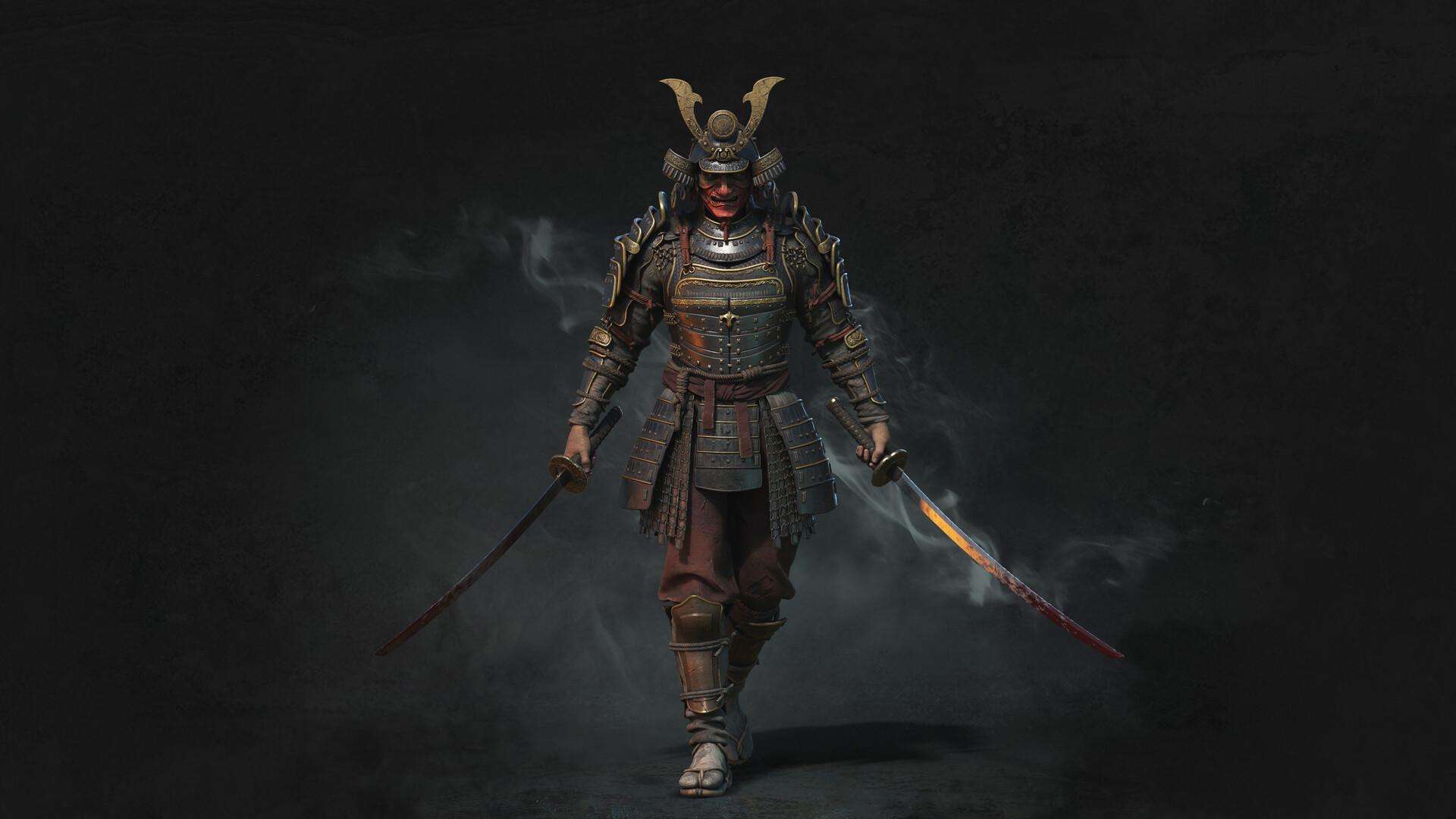 有没有日本武士的高清壁纸啊,最好是穿铠甲的?
