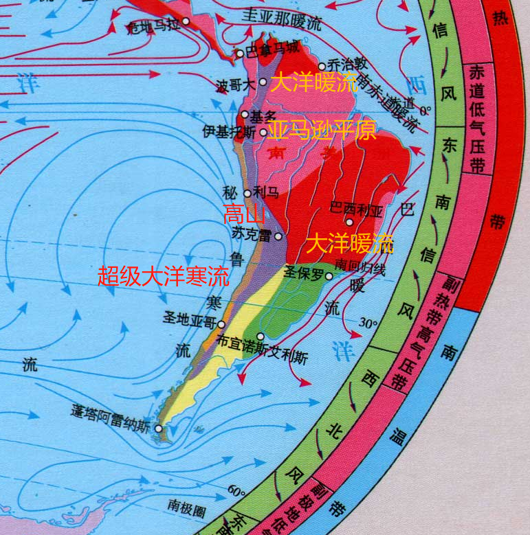 南美洲风向图片