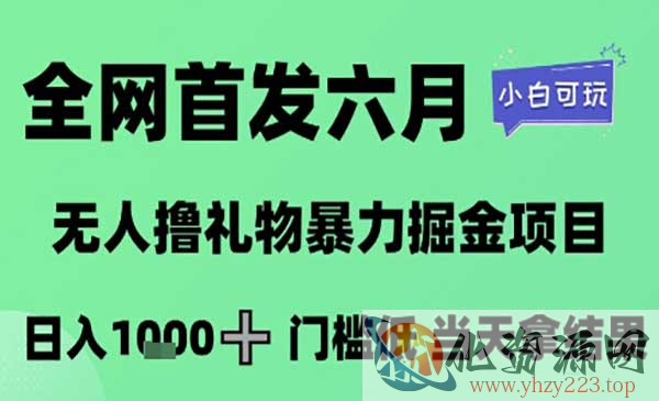 无人撸礼物暴力掘金_wwz