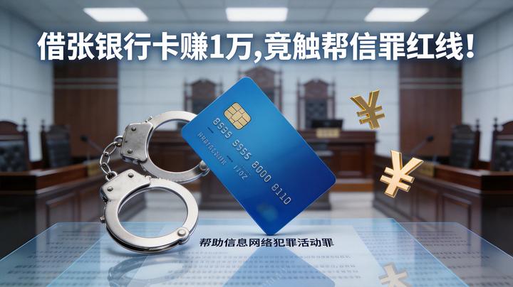 借张银行卡赚1万，竟触帮信罪红线！这个案例给所有人提个醒 - 知乎