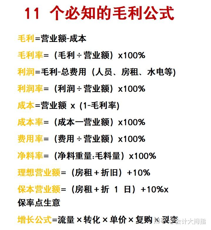 一文帮你弄清楚毛利率计算误区!并附毛利率正确计算方式+毛利率计算公式表 - 知乎