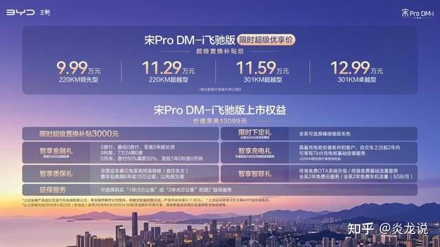 把插混SUV纯电续航卷到301公里,比亚迪宋Pro飞驰版9.99万起!