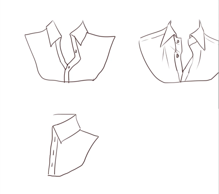 动漫衬衫领口的画法,学习干货又来啦!~——【绘画小课堂】 - 知乎