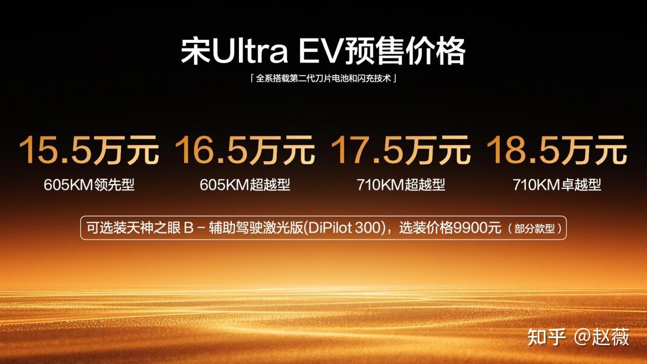5分钟充好 9分钟充饱 宋Ultra EV全系 闪充 预售15.5万起