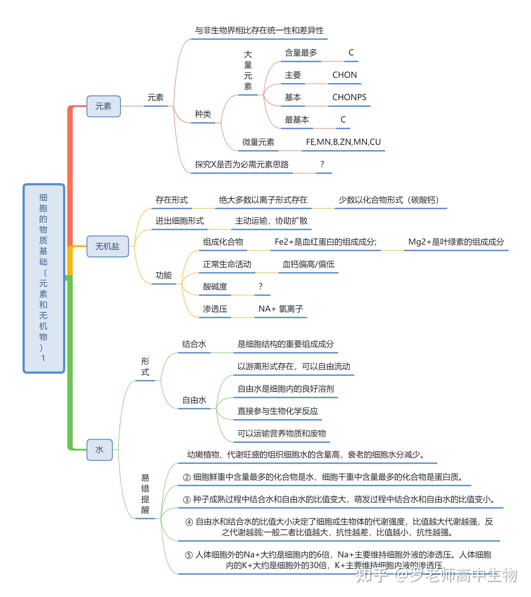 高中生物思维导图要如何整理?