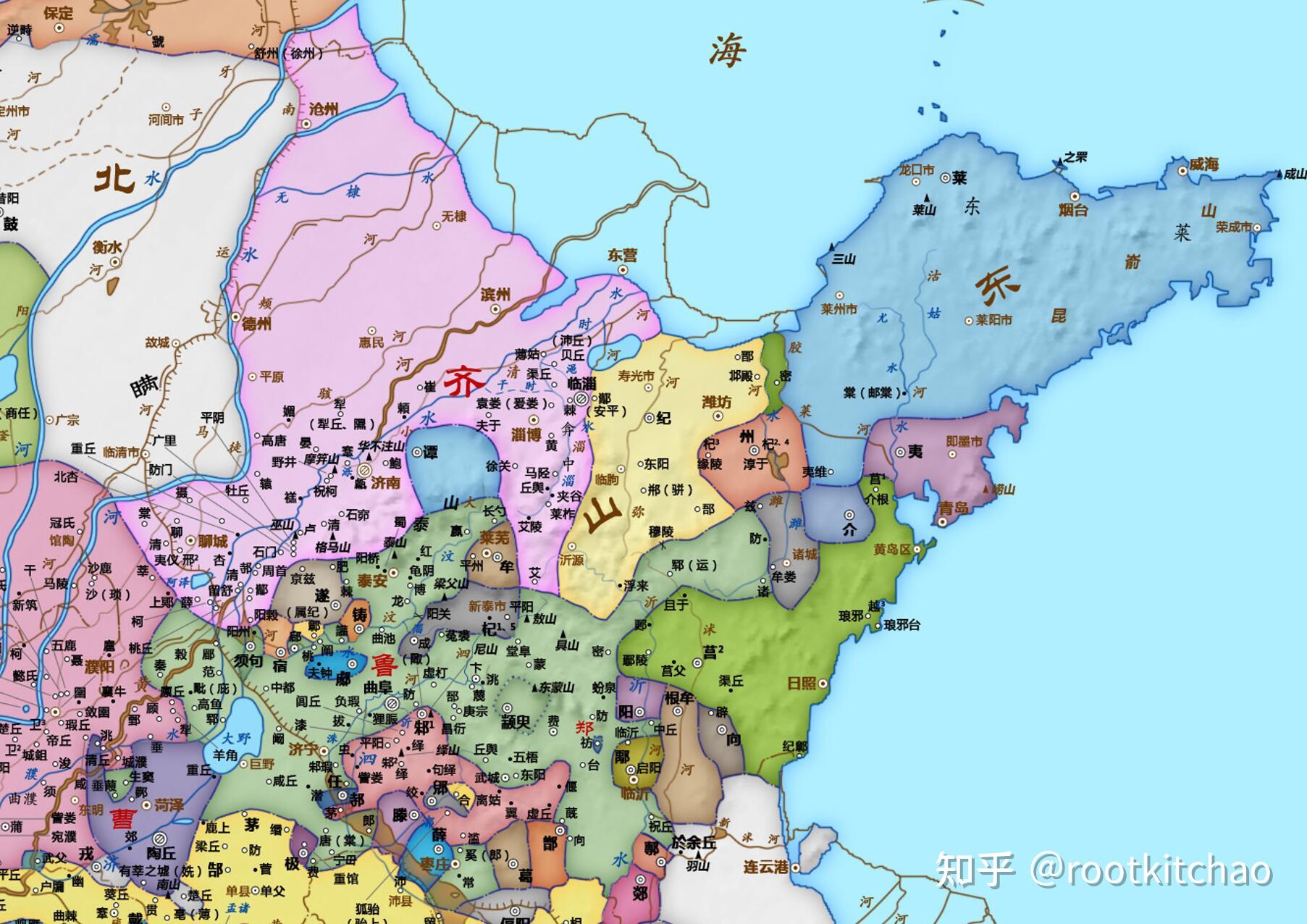 齐国和鲁国地图图片