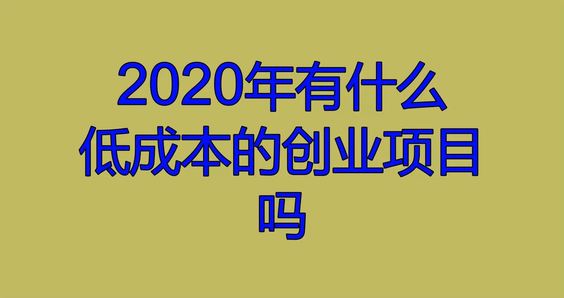 2020创业项目有哪些呢(2020年创业项目排行榜前十名)