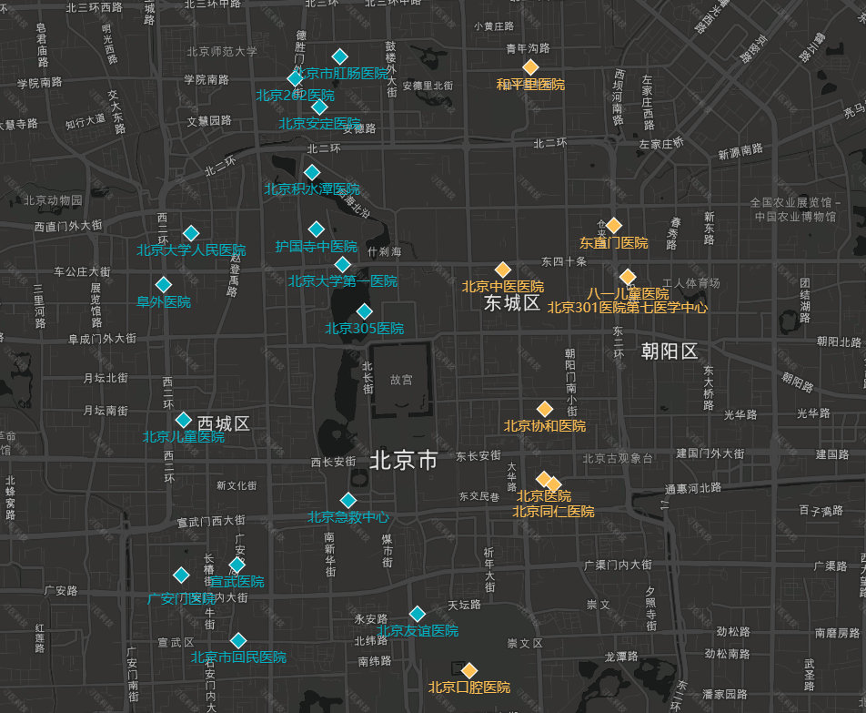 北京一共有多少个三甲医院在各个区都怎么分布的