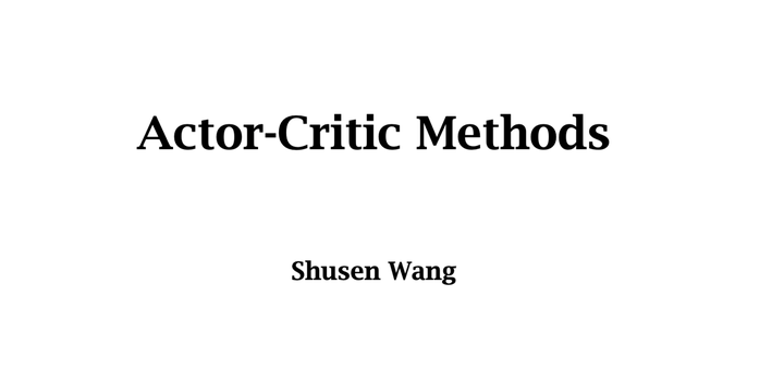 [4] Actor-Critic Methods - 知乎