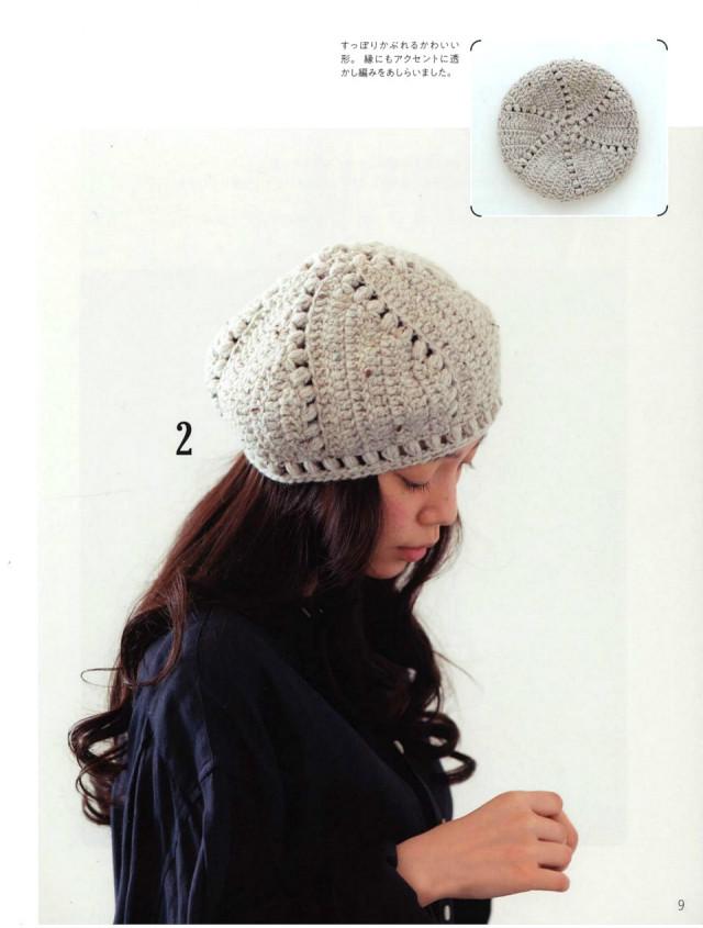 粗针粗线编织女士钩针春秋无檐圆帽