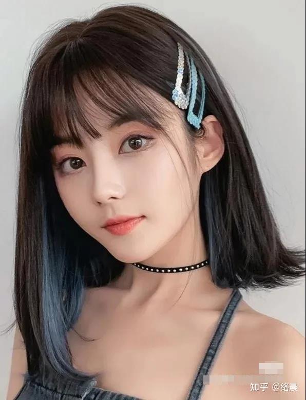 黑发适合什么颜色的挂耳染