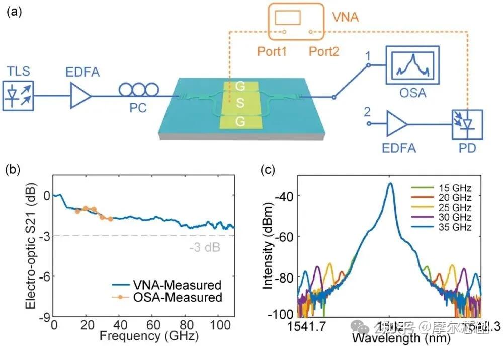 Lumerical案例 | 一种超高效率集成等离子体铌酸锂电光马赫-曾德尔调制器的图4